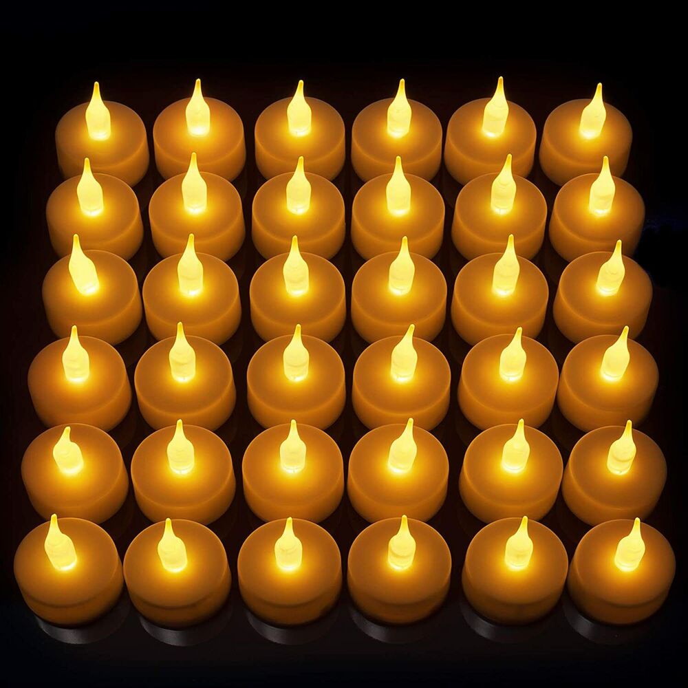 LED Candles, Lasts 2X Longer, Realistic Tea Lights Candles, LED Tealight Candles